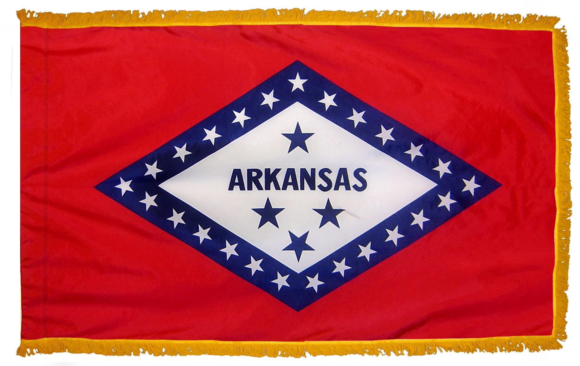 Arkansas State Flag 3x5 or 4x6 ft. (fringed)