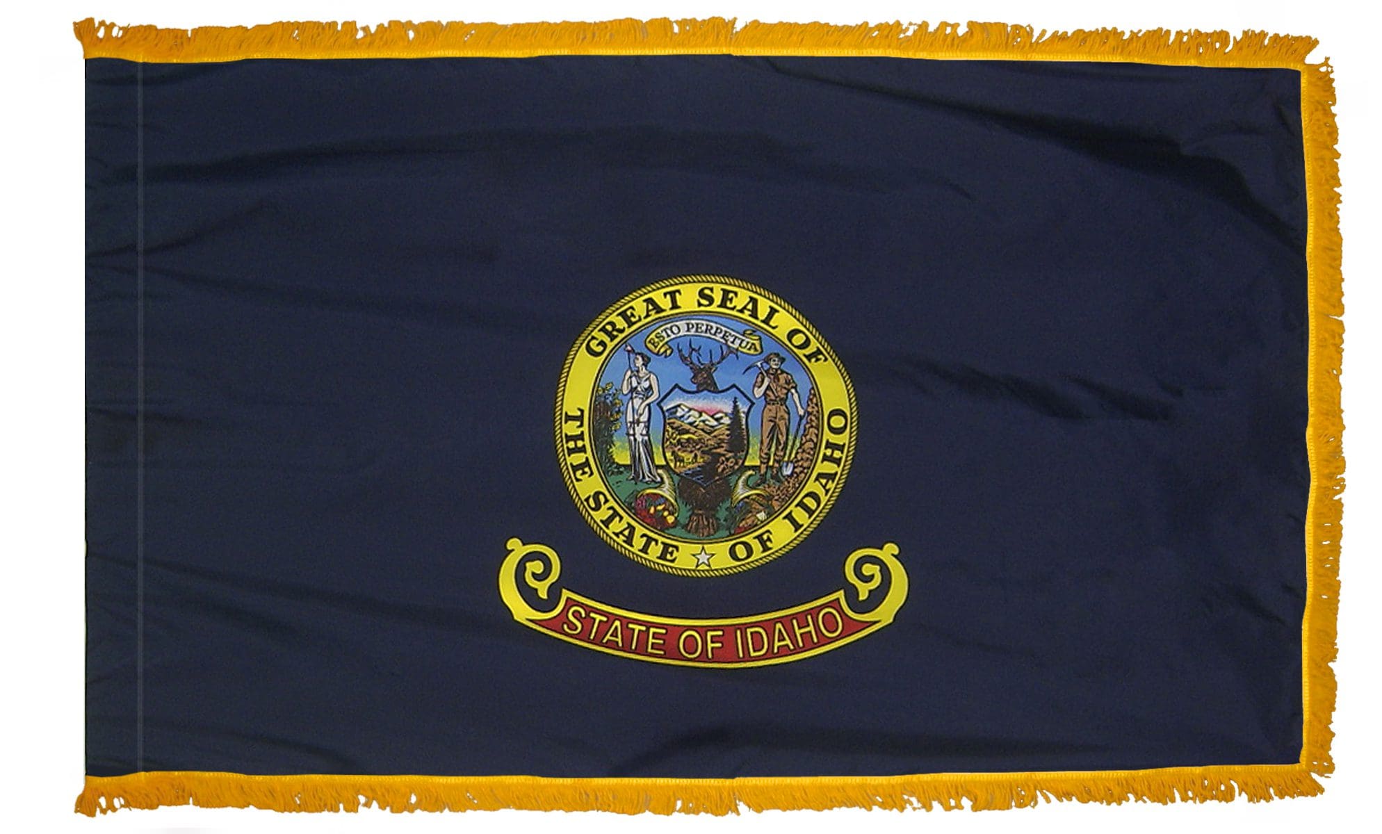 Idaho State Flag 3x5 or 4x6 ft. (fringed)