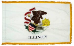 Illinois State Flags 2x3 to 5x8 ft.