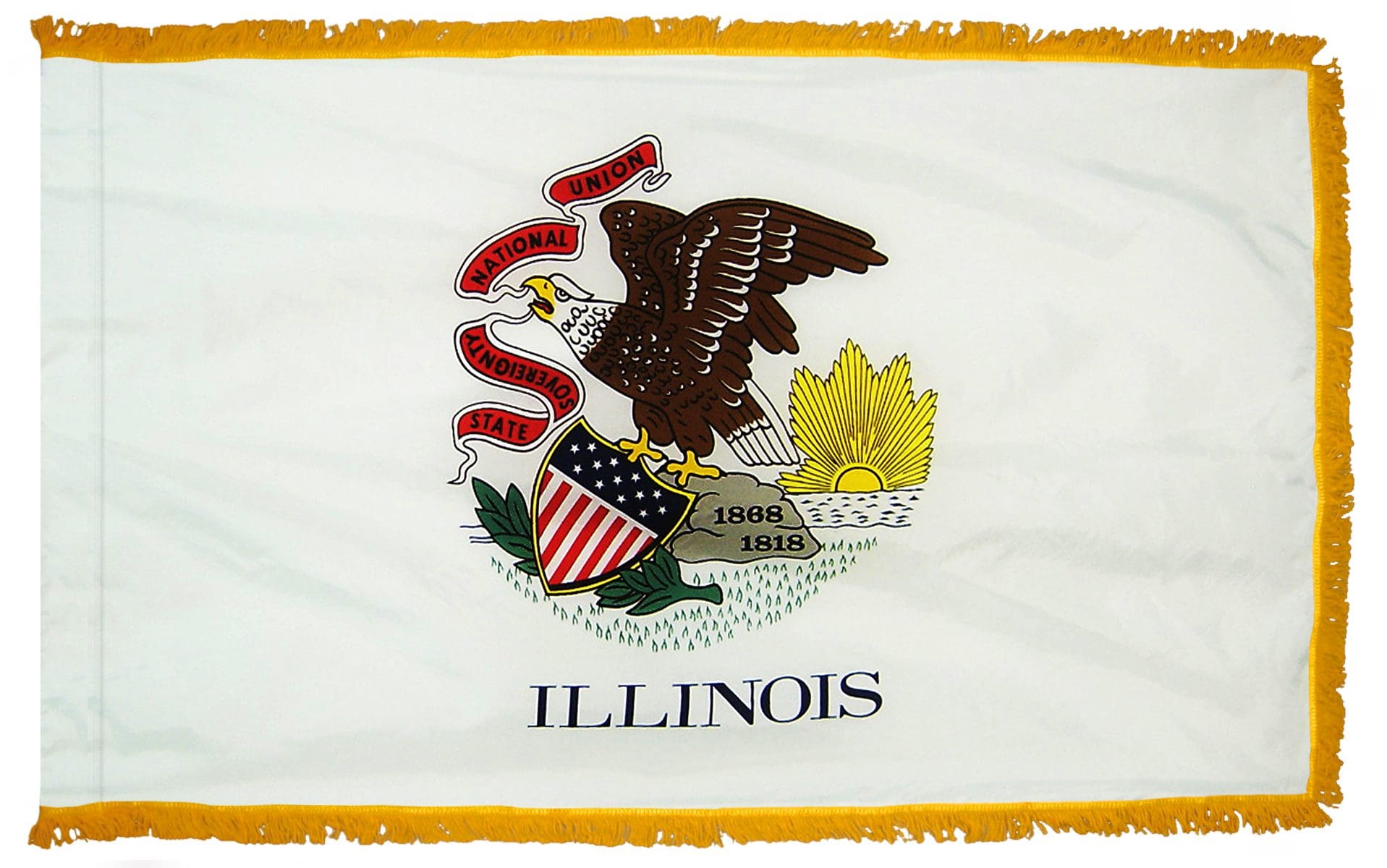 Illinois State Flag 3x5 or 4x6 ft. (fringed)