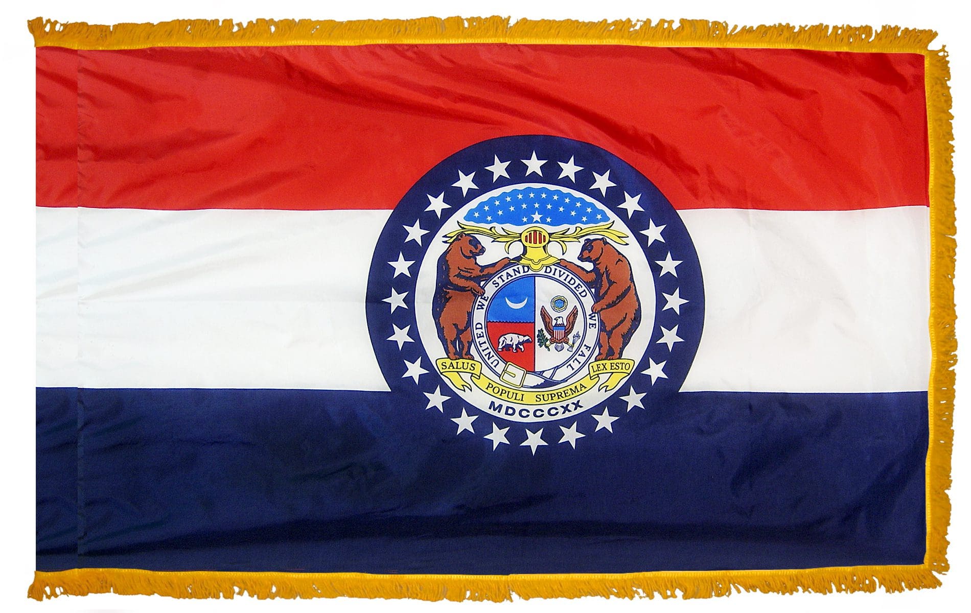 Missouri State Flag 3x5 or 4x6 ft. (fringed)