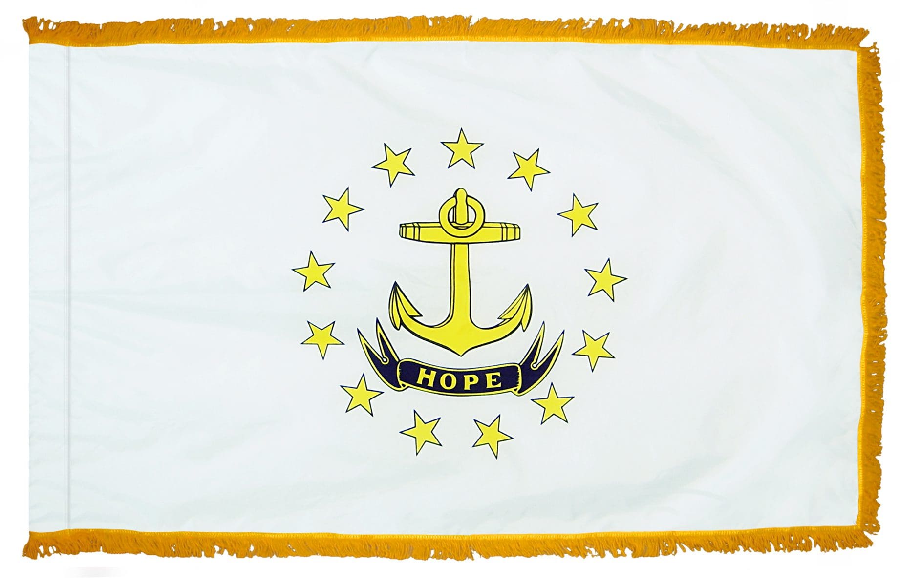 Rhode Island State Flag 3x5 or 4x6 ft. (fringe)