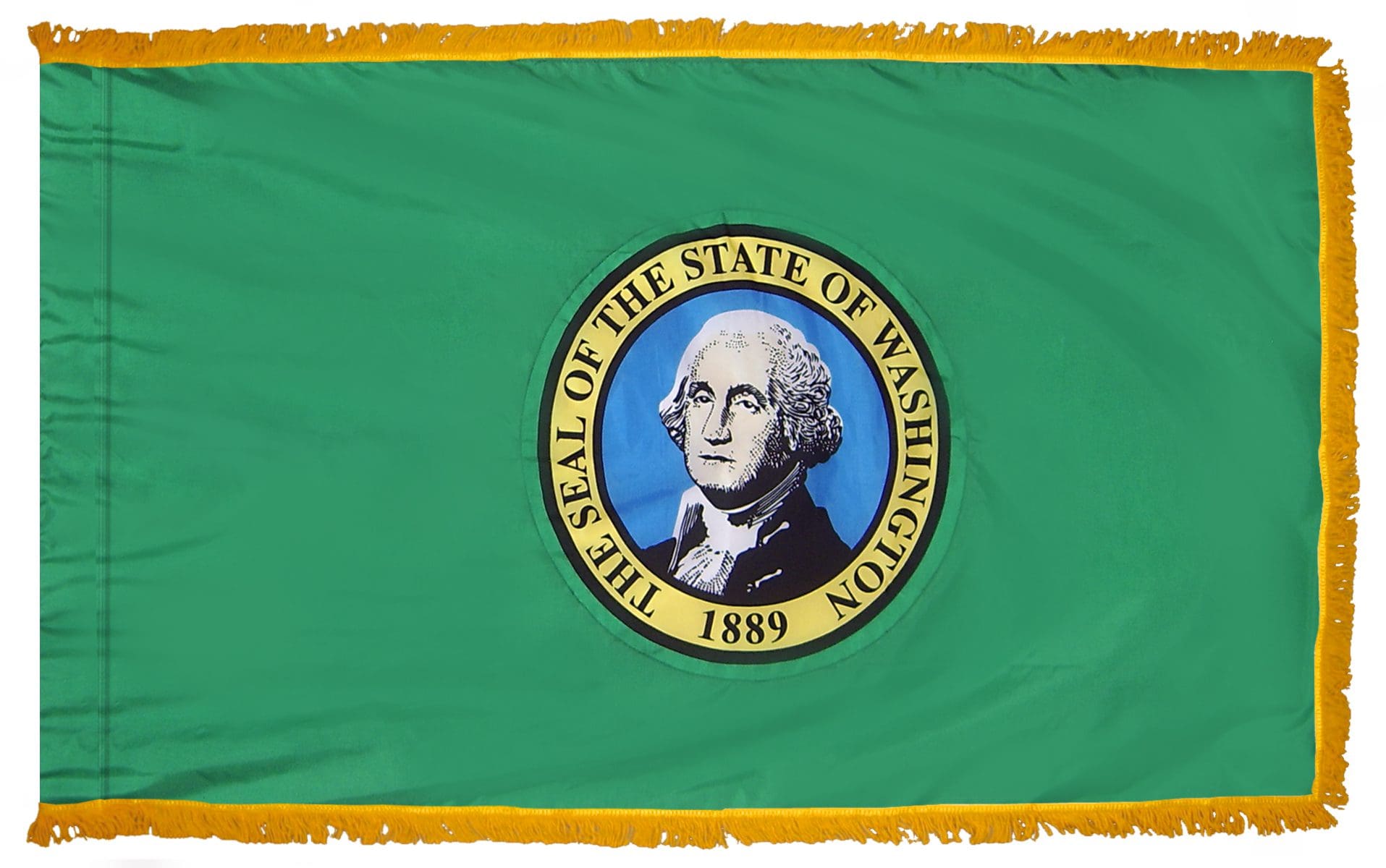 Washington State Flag 3x5 or 4x6 ft. (fringed)