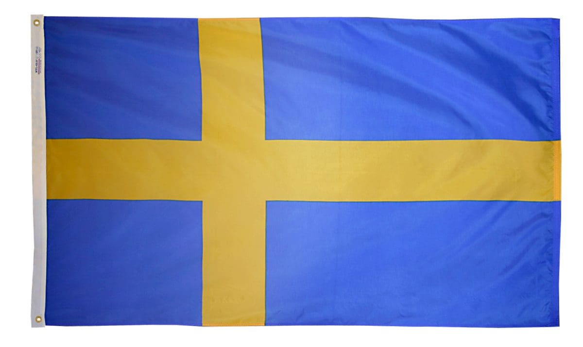 Sweden National Flag - 3 ft x 5 ft Nyl-Glo