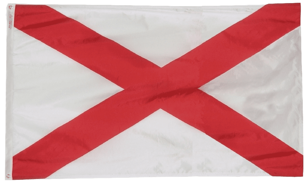 Alabama State Flag 2x3 to 5x8ft. (Official)