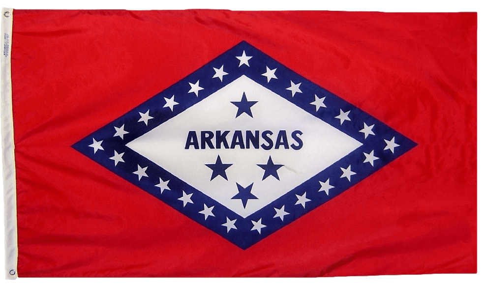 Arkansas State Flag 2x3 to 5x8 ft. (Official)