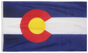 Colorado State Flags 2x3 to 5x8 ft.