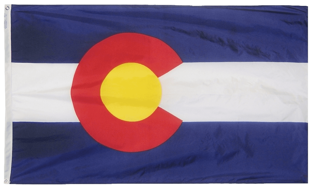 Colorado State Flag 2x3 to 5x8ft. (Official) 