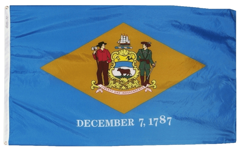 Delaware State Flag 2x3 to 5x8 ft. (Official)