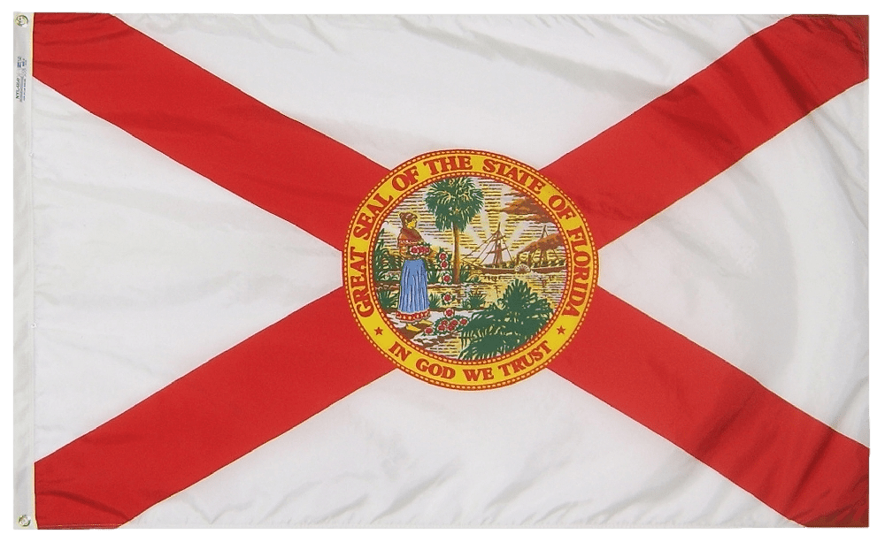 Florida State Flag 2x3 to 5x8ft. (Official)