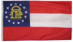 Georgia State Flags 2x3 to 5x8 ft.