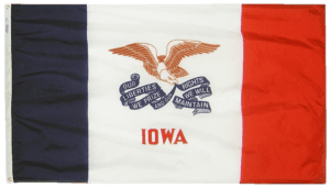 Iowa State Flags 2x3 to 5x8 ft.
