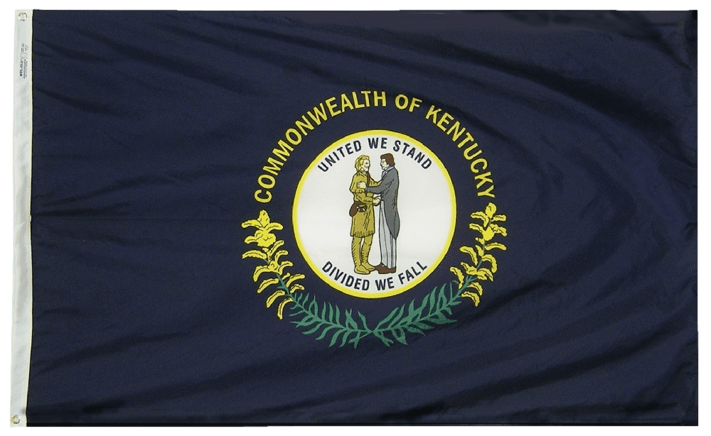 Kentucky State Flag 2x3 to 5x8 ft. (Official)