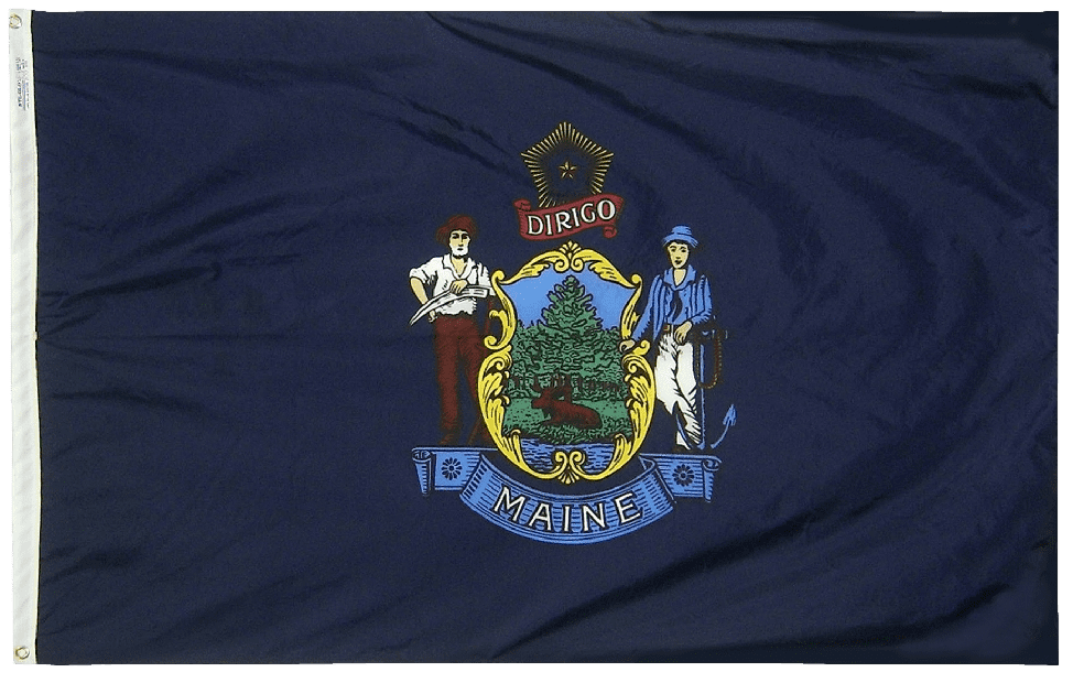 Maine State Flags 2x3 to 5x8 ft.