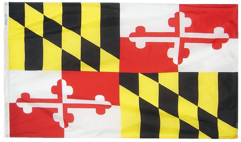 Maryland State Flags 2x3 to 5x8 ft.