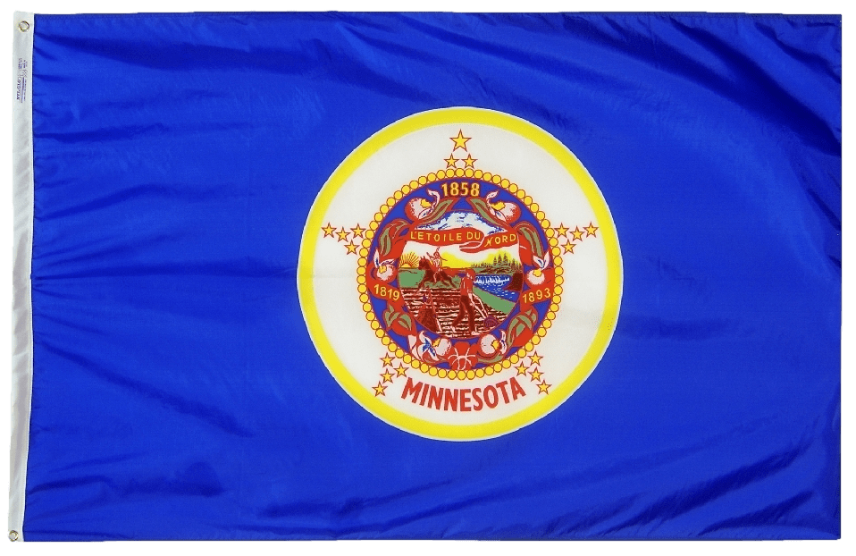 Minnesota State Flag 2x3 to 5x8 ft. (Official)