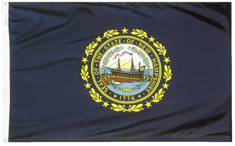 Official Flag of the State of New Hampshire