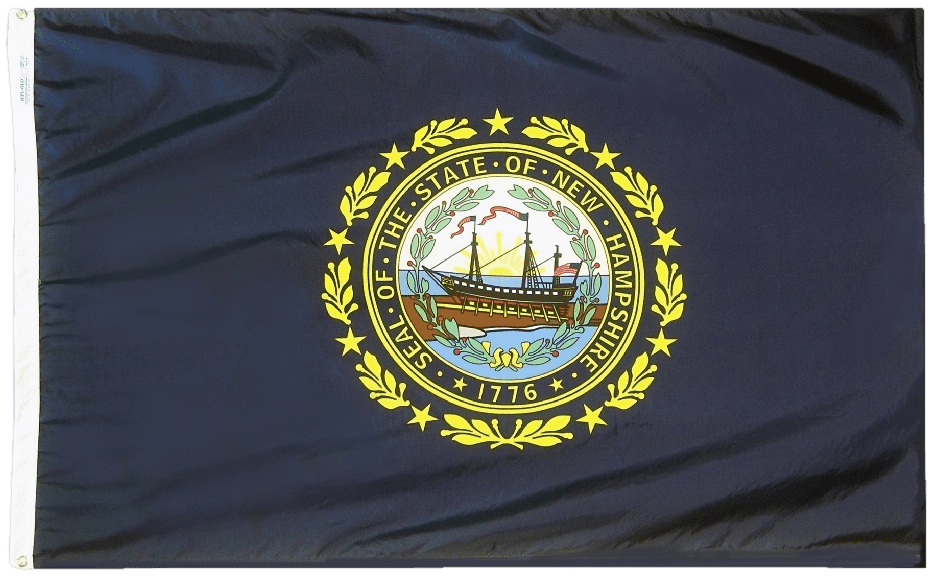 New Hampshire State Flags 2x3 to 5x8 ft.