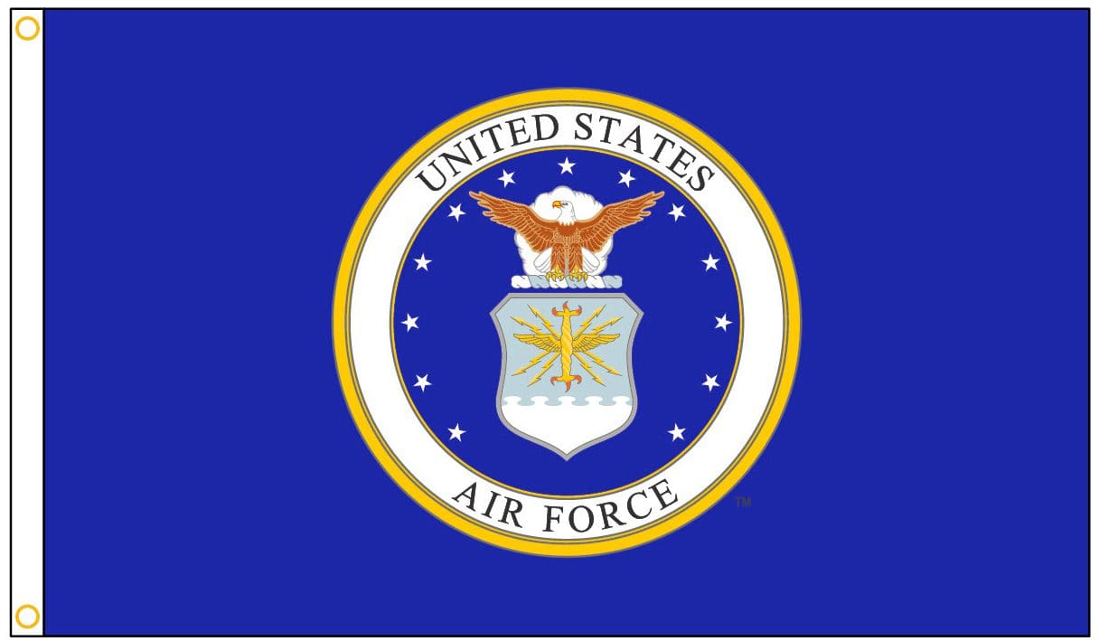 U.S. Airforce Military Flag 2x3 to 5x8 ft. (Nyl-Glo)
