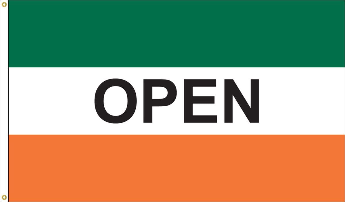 Message Flag - 3 ft x 5 ft - OPEN