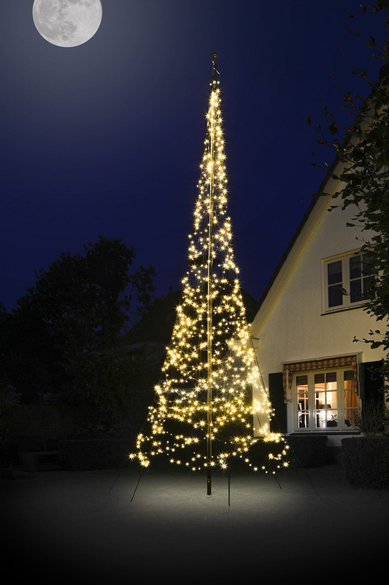 Christmas Tree Flagpole Light Kit