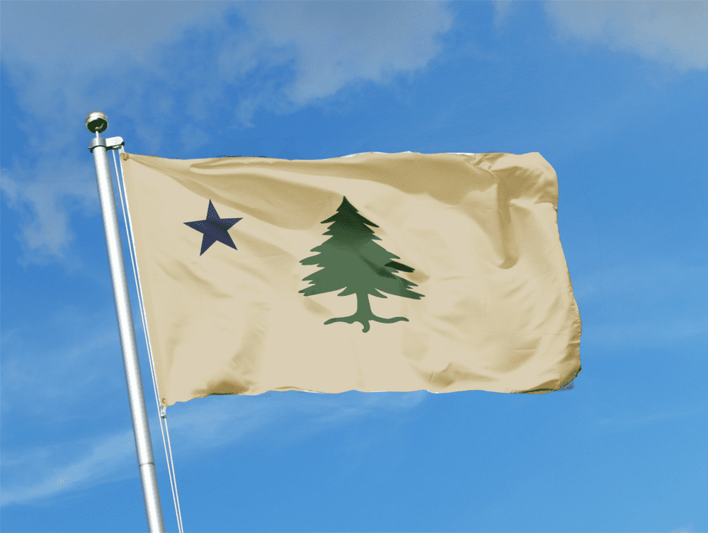Maine 1901 State Flag