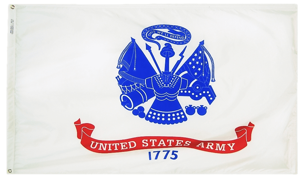 U.S. Army Military Flag 2x3 to 5x8 ft. (Nyl-Glo)