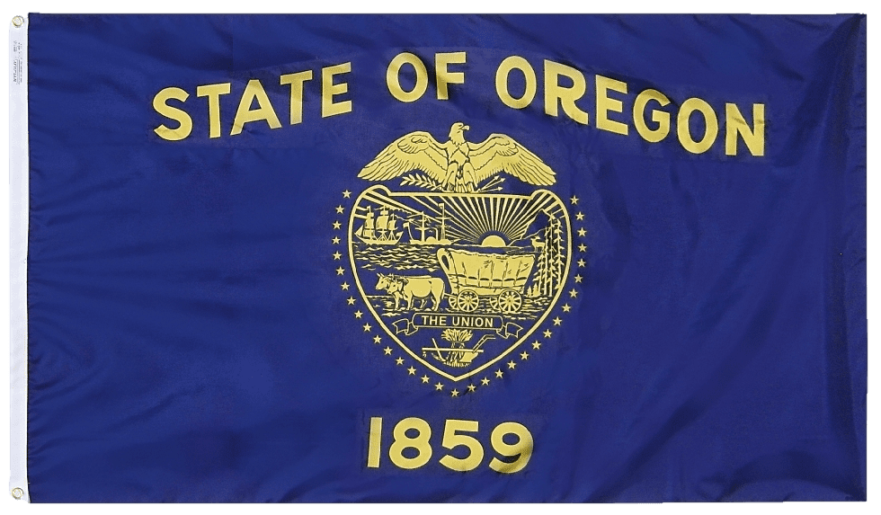 Oregon State Flags 2x3 to 5x8 ft.