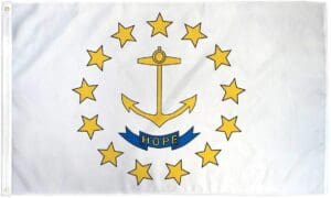 Rhode Island State Flags 2x3 to 5x8 ft.