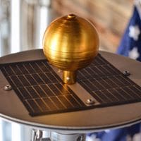 Solar Cap Light for Titan Poles
