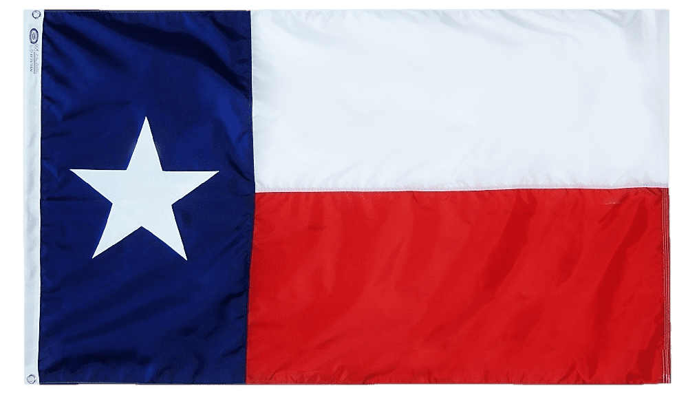 Texas State Flag 2x3 to 5x8 ft. (Official)
