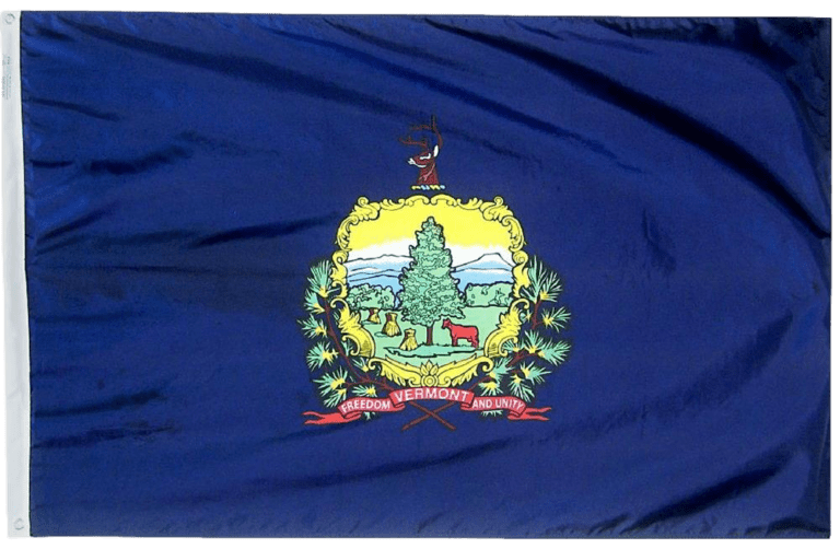 Official Flag of the State of Vermont