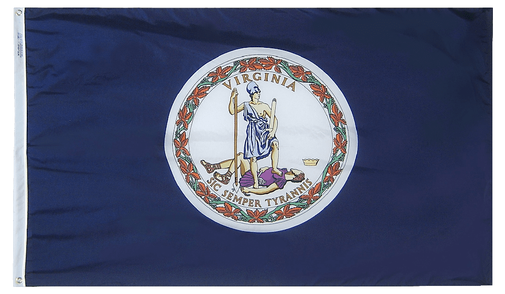 Virginia State Flags 2x3 to 5x8 ft.