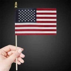 Poly-Cotton American Stick Flag 