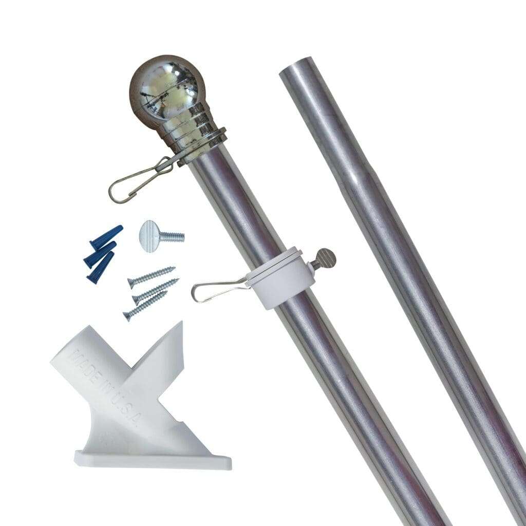 Aluminum Anti-Furl 6' Rotating Pole (Flag Not Included)