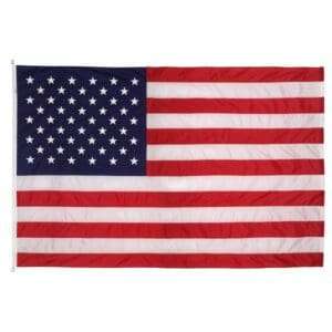 American Flag 8' x 12' Large - 100% Nylon (Perma-Nyl) with Roped Heading