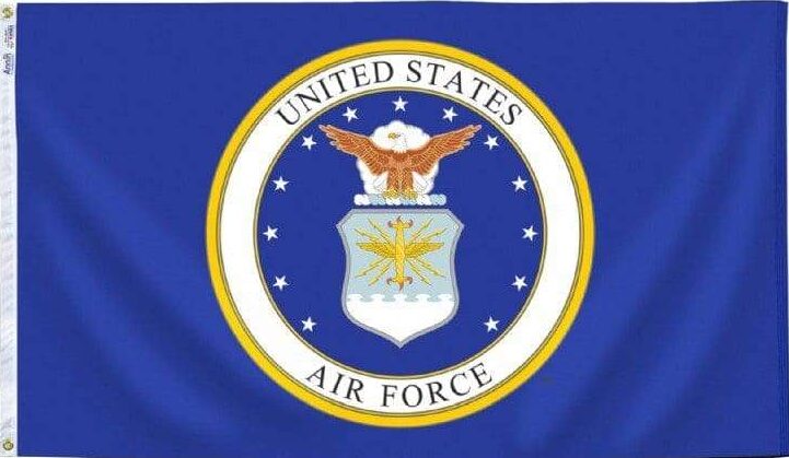 The official flag of the US Air Force