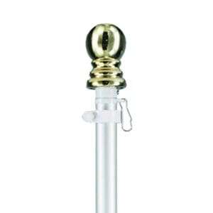 White Anti-Furl 6' Rotating Pole (Flag Not Included)