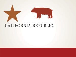 The original flag of California