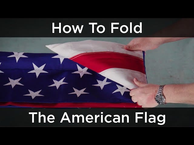 How to fold a flag