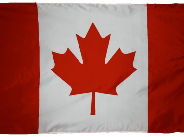 The official National Flag of Canada
