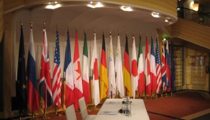 indoor flag display