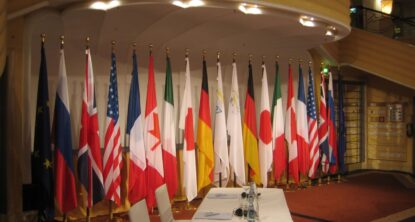indoor flag display