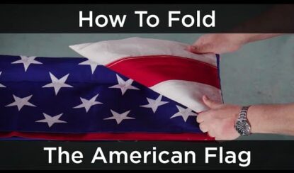 How to fold a flag