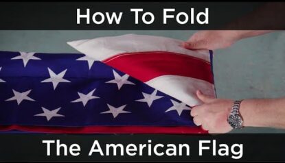 How to fold a flag