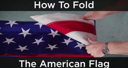 How to fold a flag