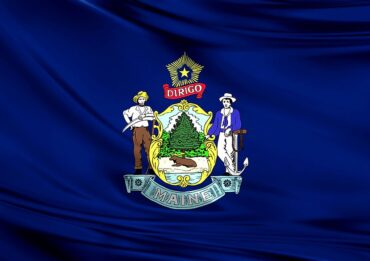 Maine State Flag Panel