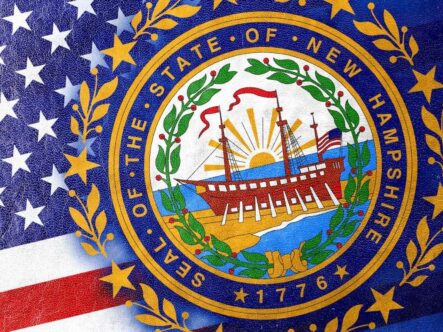 An artistic rendering of the seal of the State of New Hampshire