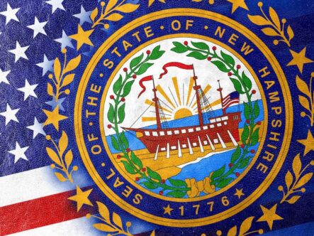 An artistic rendering of the seal of the State of New Hampshire