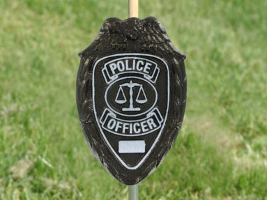 Temple Aluminum Police Grave Marker